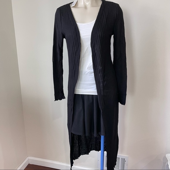 Francesca's Collections Sweaters - FRANCESCA’S sweater duster Long Ribbed Open Front Cardigan lightweight slimming